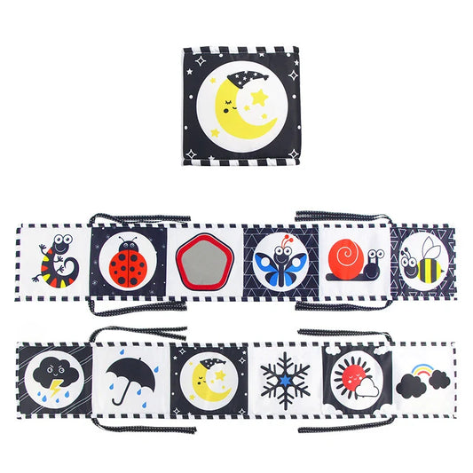 Black and White Sensory Cloth Book